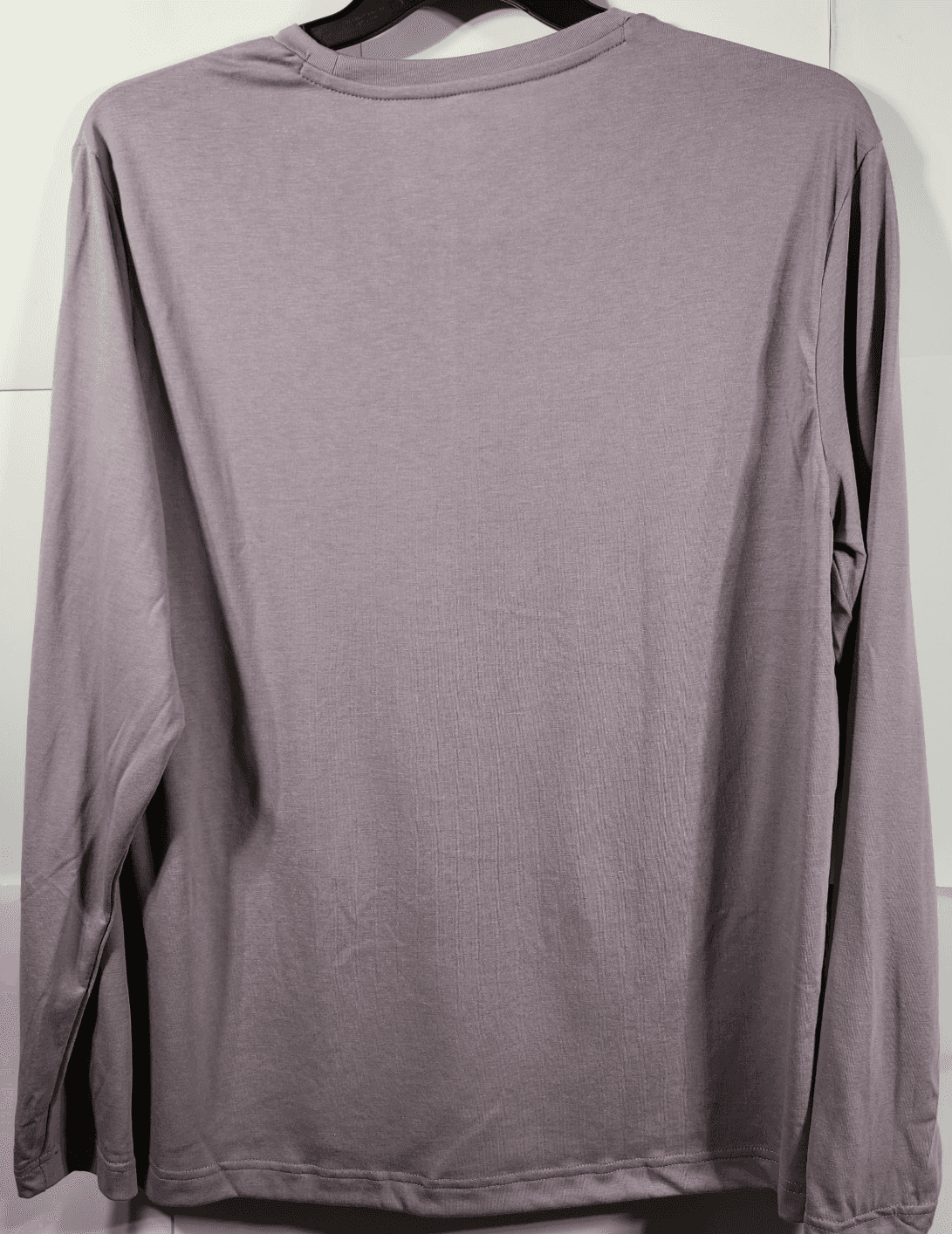 Men's T-Shirt Size Large Purple Long Sleeve Athletic Works Moisture Wicking - Thumbnail 4