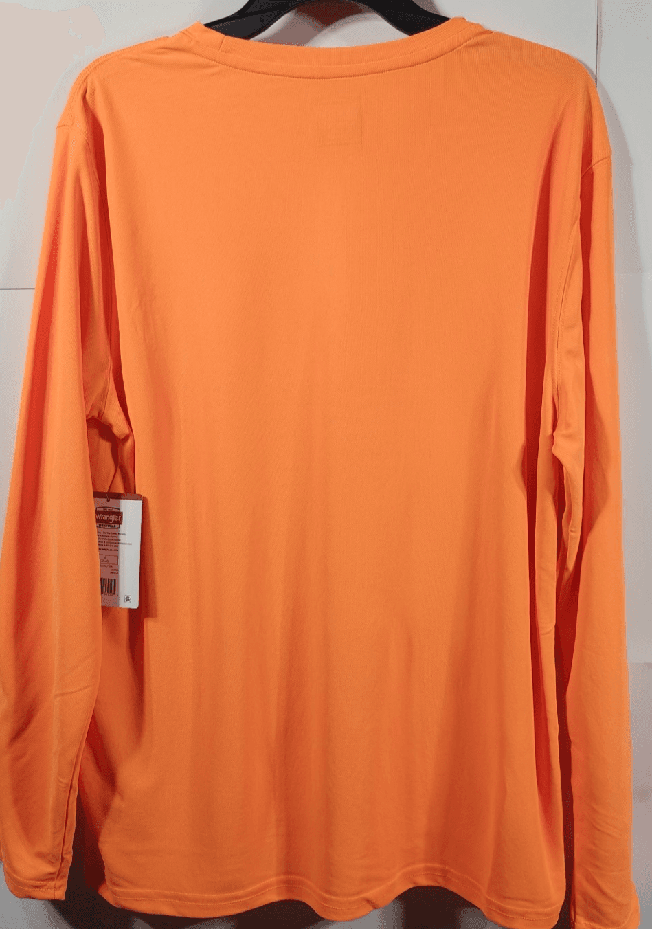 Wrangler Workwear Men's M Orange Long-Sleeve Pocket T-shirt NEW - Thumbnail 6