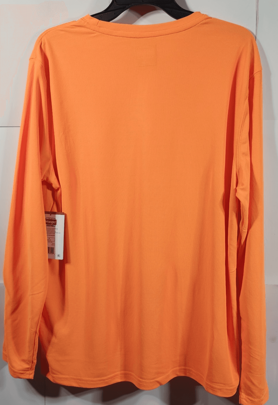 Wrangler Workwear Men's M Orange Long-Sleeve Pocket T-shirt NEW - Thumbnail 4