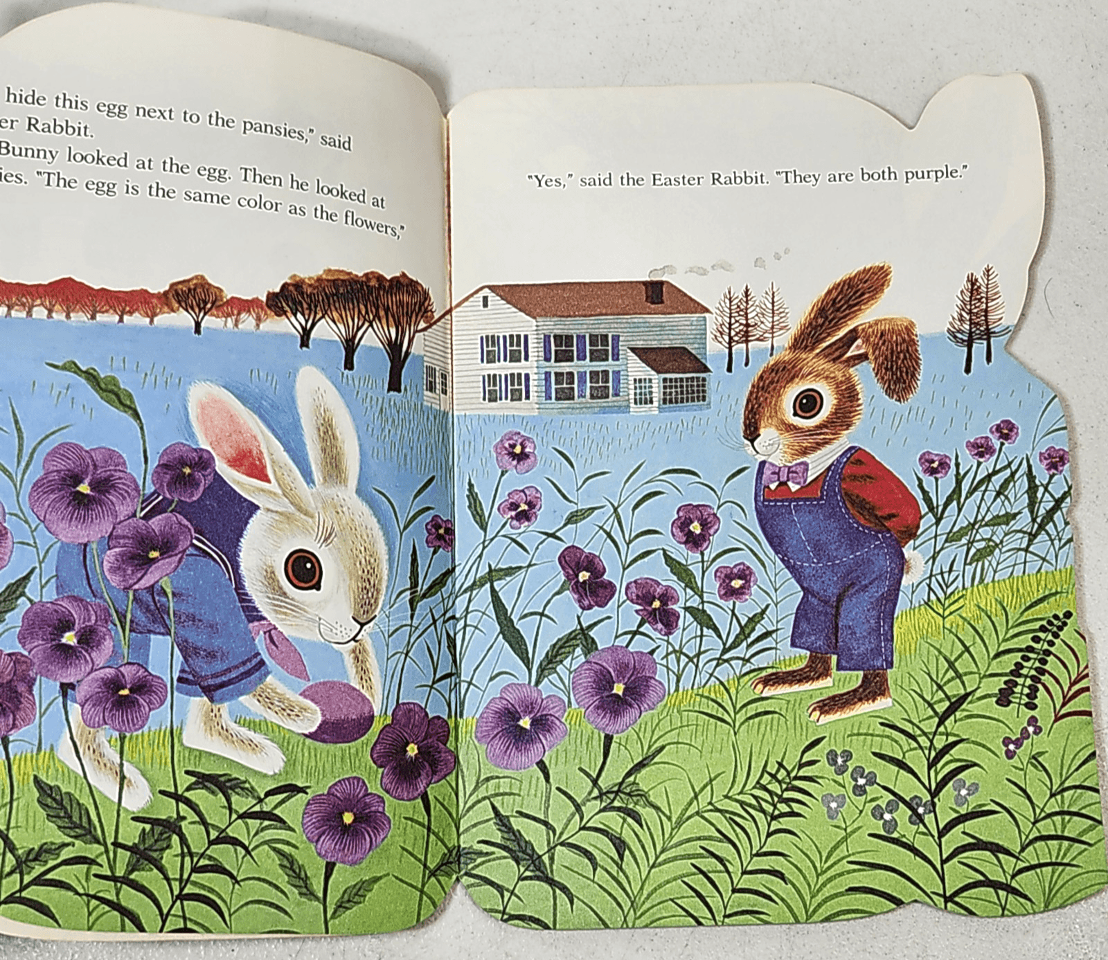 Little Bunny Learns Colors Kids Book Happy House 1982 - Thumbnail 2