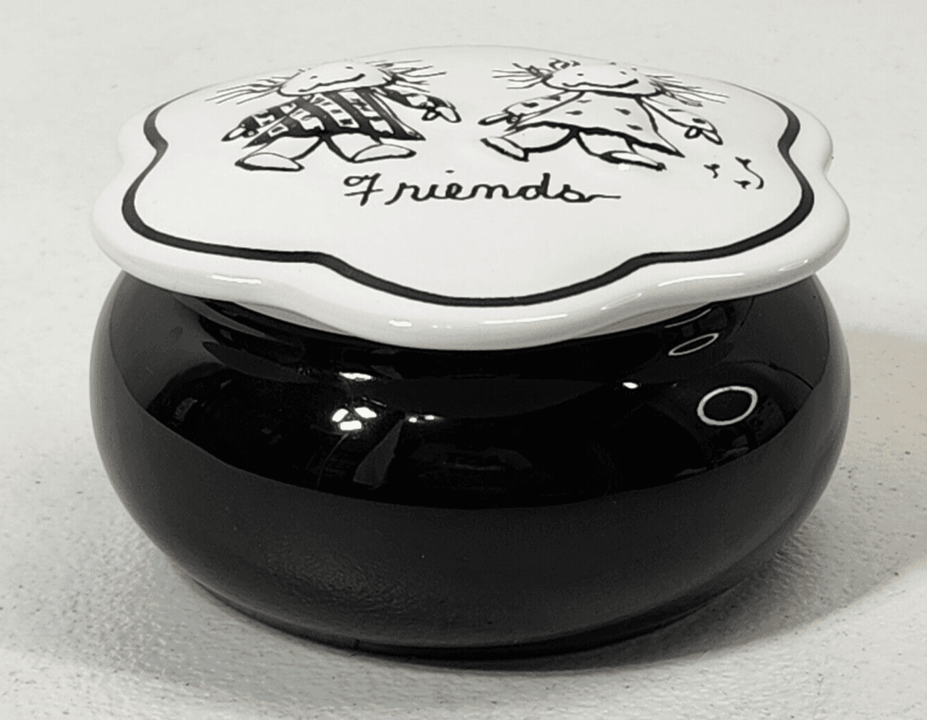 Enesco Porcelain Inner Light Keepsake Trinket Jewelry Box Friends Cartoon - Thumbnail 3