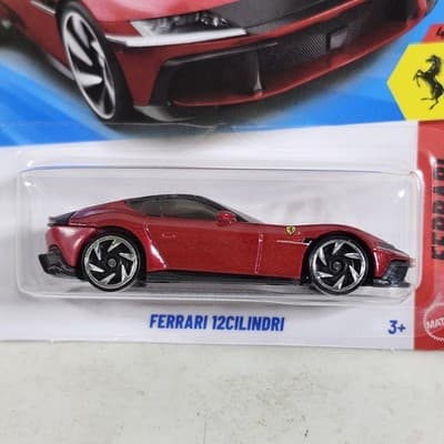 Hot Wheels Ferrari 12Cilindri Red Car 1/64 Toy Vehicle 2026 NEW - Thumbnail 2