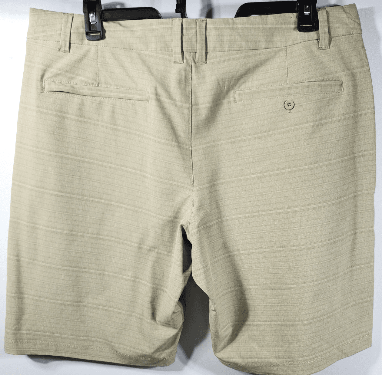 Hang Ten Men's Shorts Size 40 Beige Lightweight Chino Coastal Golf Pockets - Thumbnail 6