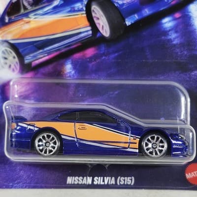 Hot Wheels Fast & Furious Tokyo Drift Nissan Silvia (S15) Blue Car 1/64 Toy NEW - Thumbnail 2