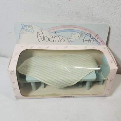 Vtg 1988 Applause Precious Moments Noah’s Ark Wooden Table - Thumbnail 3