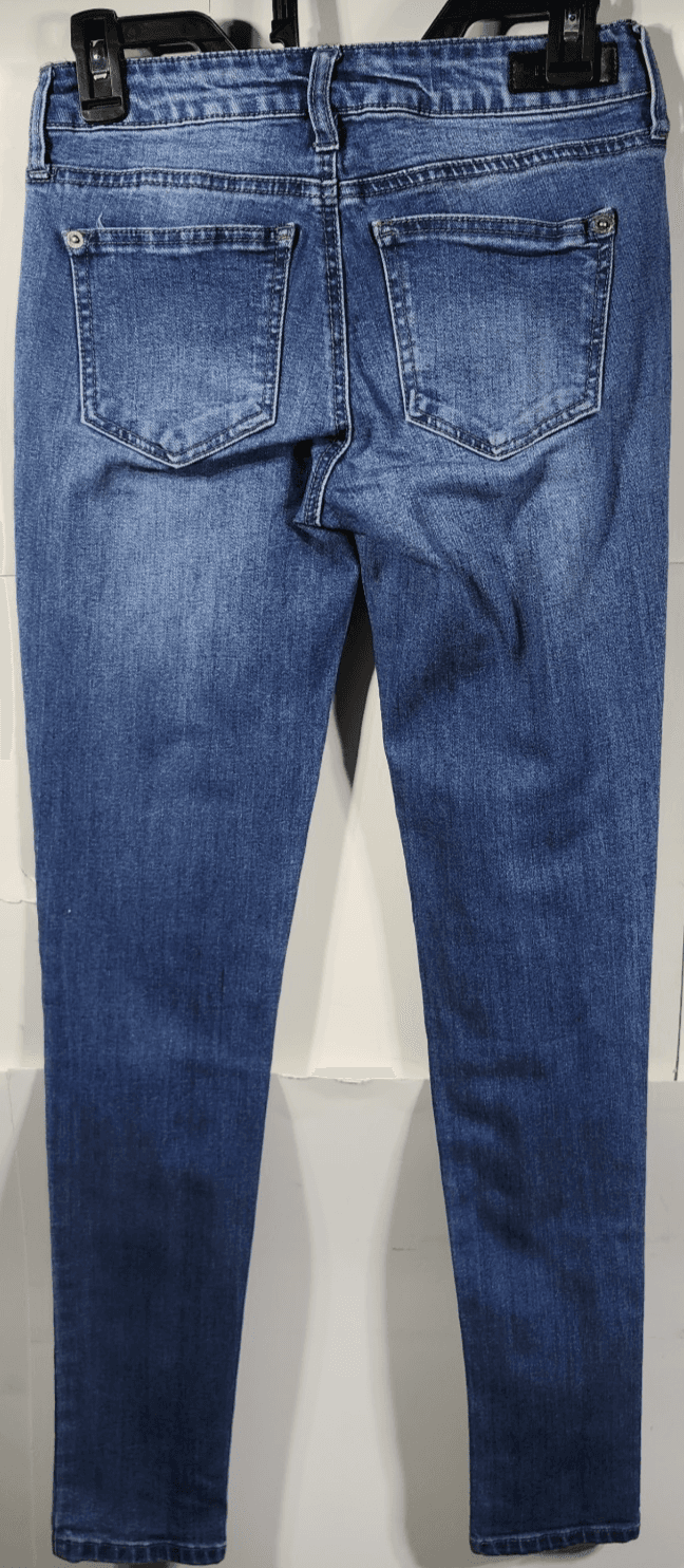 CP Jeans Women's 1 Low Rise Skinny Blue Denim Stretch Pants - Thumbnail 6