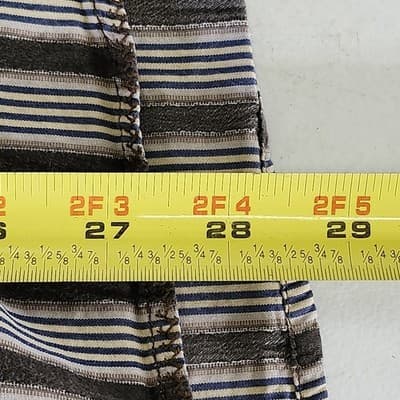 Tommy Bahama Striped 100% Silk Button Down Long Sleeve Men's Shirt Size XL - Thumbnail 3
