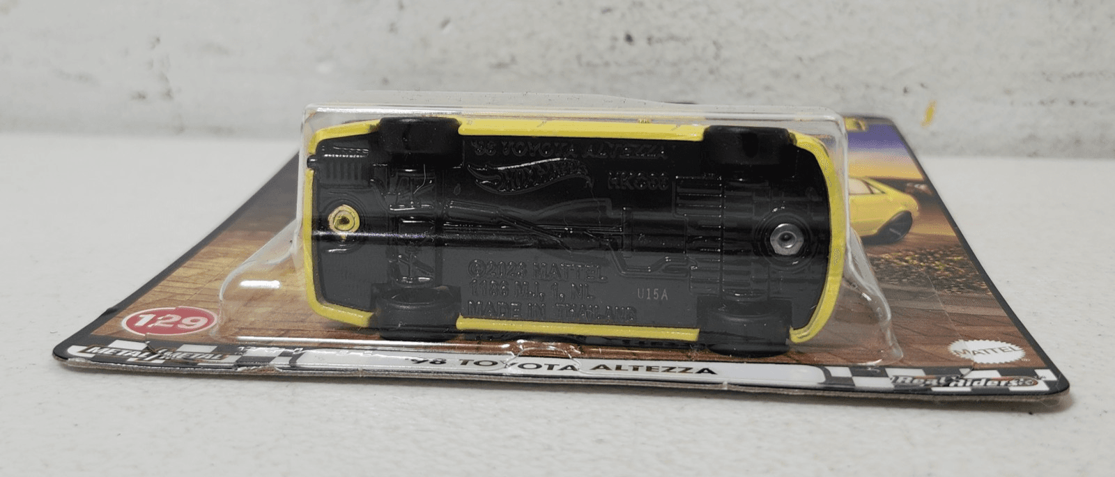 2025 Hot Wheels Premium Boulevard '98 Toyota Altezza # 129 Yellow Car 1/64 Toy - Thumbnail 3