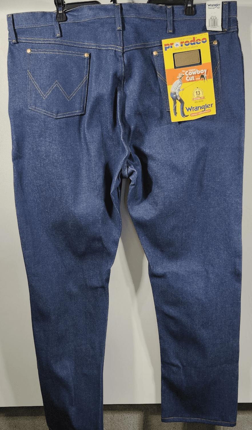 Wrangler Jeans Men's 46x32 Comfort Cowboy Cut Regular Fit Blue Denim NEW - Thumbnail 6