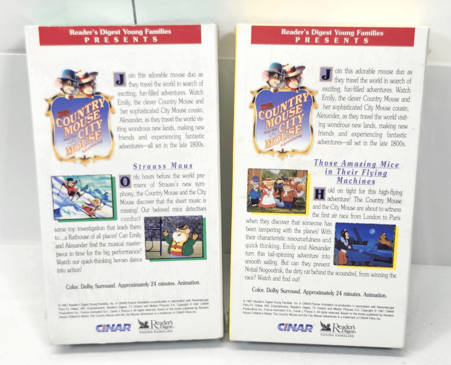 Country Mouse & City Mouse Adventures VHS Video Tape Strauss Maus Amazing Mice - Thumbnail 2