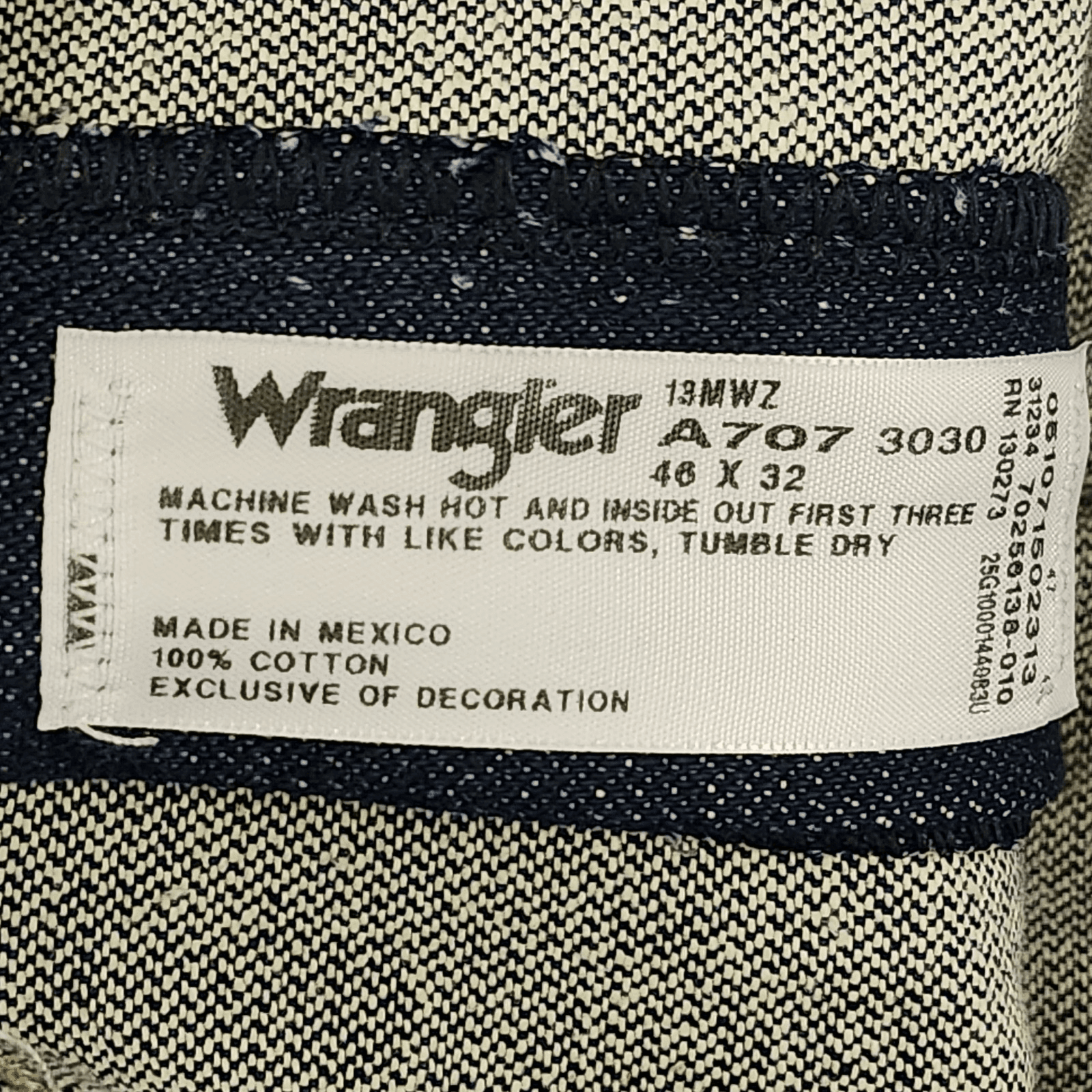 Wrangler Jeans Men's 46x32 Comfort Cowboy Cut Regular Fit Blue Denim NEW - Thumbnail 7