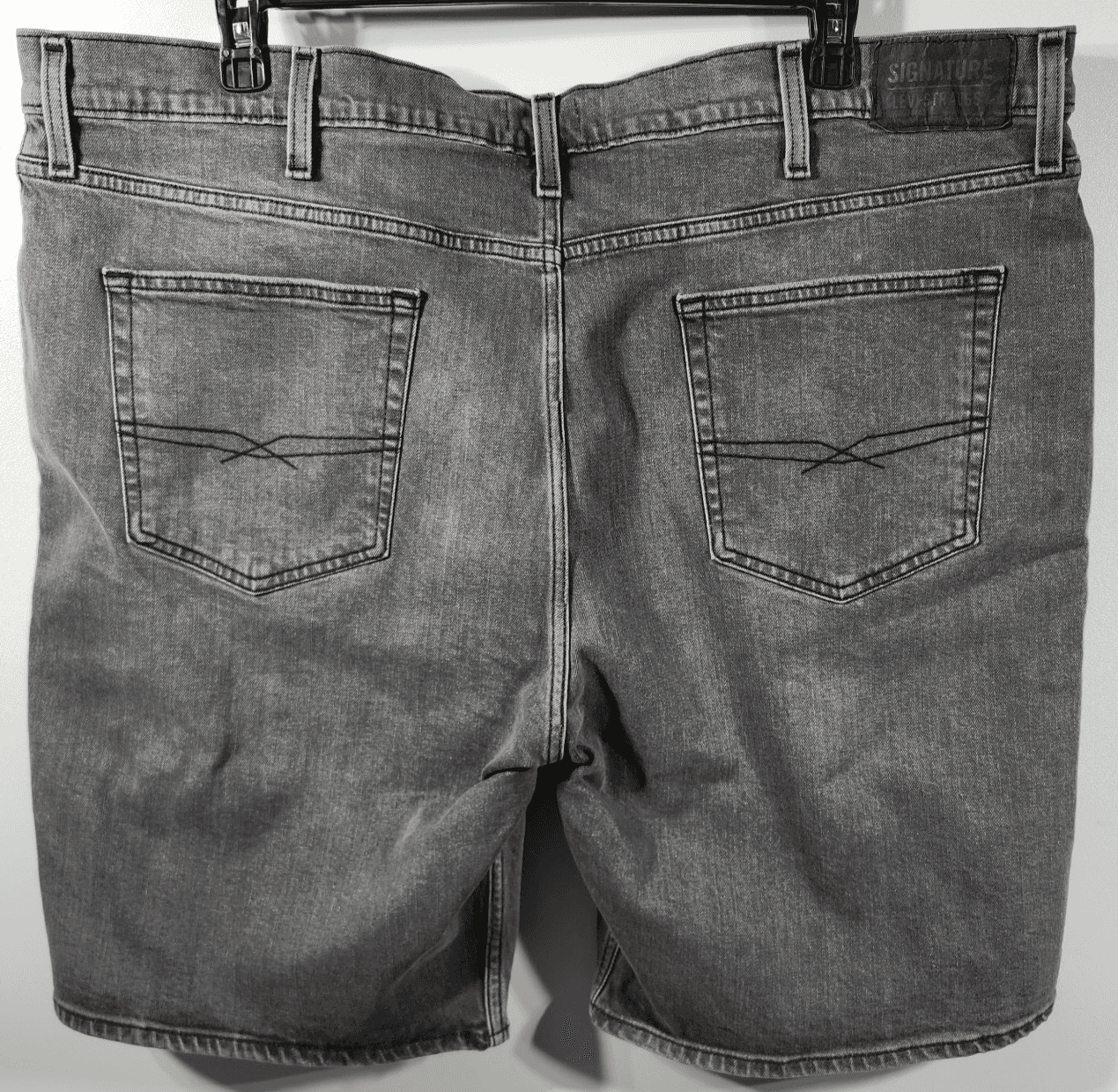 Levi’s Men's 44 Gray Denim Shorts Straight Leg Casual With Pockets - Thumbnail 6