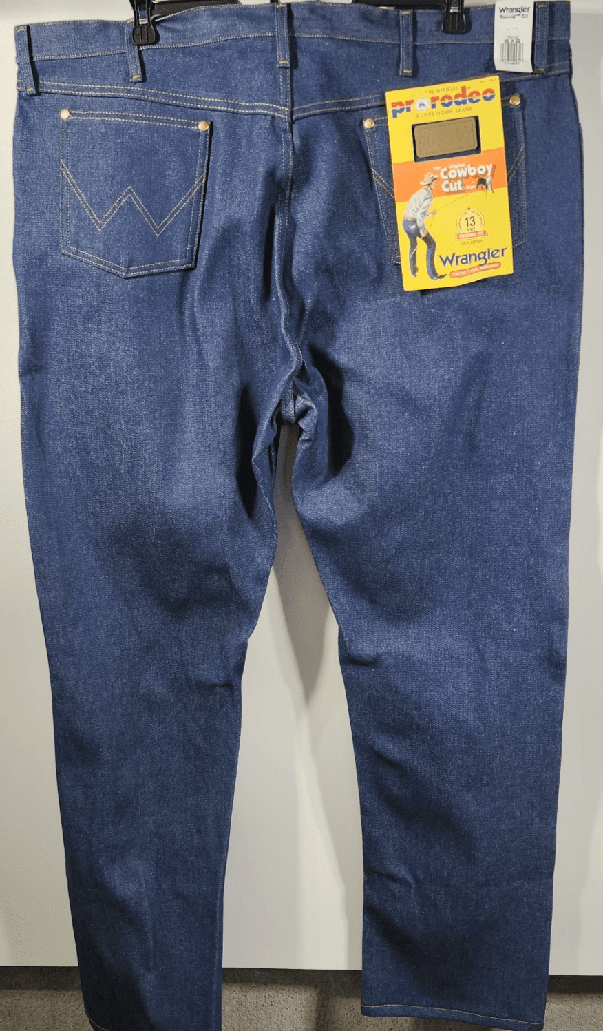 Wrangler Jeans Men's 46x32 Comfort Cowboy Cut Regular Fit Blue Denim NEW - Thumbnail 4