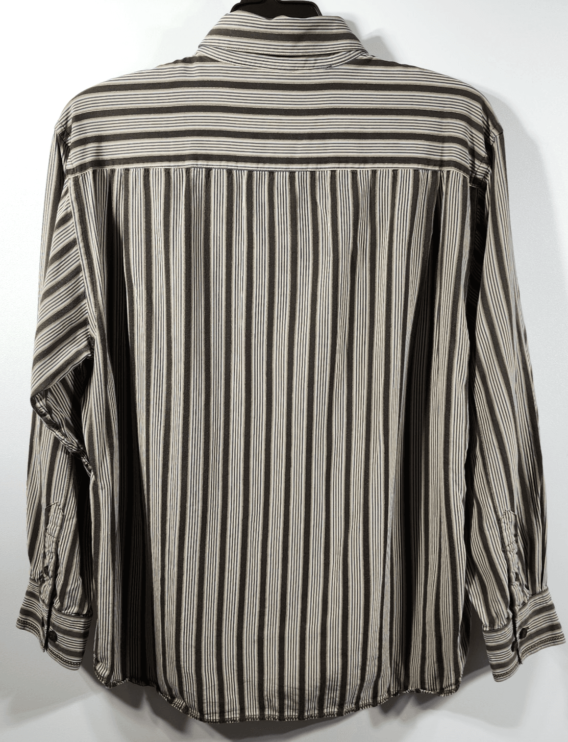 Tommy Bahama Striped 100% Silk Button Down Long Sleeve Men's Shirt Size XL - Thumbnail 4