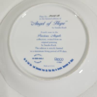Angel Of Hope Sandra Kuck 7.5" Plate Moments at Home Bradford Exchange - Thumbnail 7