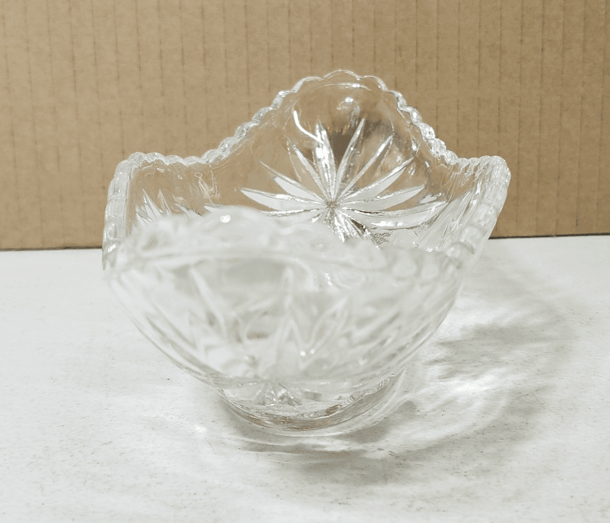 Vintage Anchor Hocking Star of David Banana Split Boat Gondola Bowl Dish 9.25" - Thumbnail 3