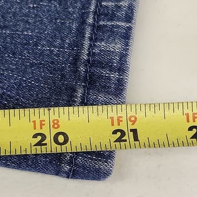 Plus 24W Women's Blue Faded Glory High Rise Capri Pants Blue Jean Denim - Thumbnail 3