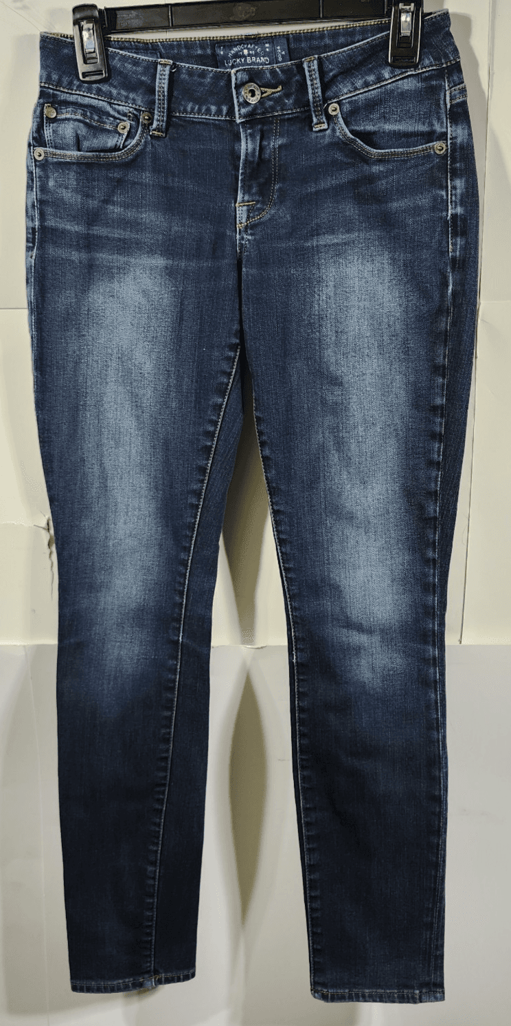 Lucky Brand Women's Lolita Skinny Jeans Size 00/24 Blue Denim Pants - Thumbnail 5