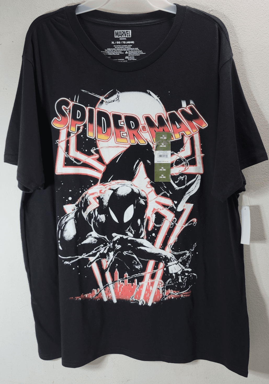 Marvel Spider-Man Black Suit Men's Graphic T-Shirt Size XL Short Sleeve NEW - Thumbnail 5