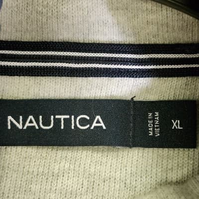 Nautica Hoodie Gray and Blue Size XL Men's Pullover Hooded Sweatshirt - Thumbnail 7