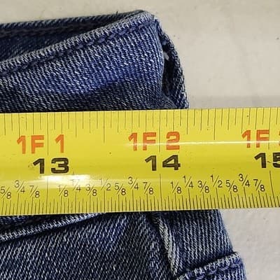 Old Navy Wow Flare Jeans Women's 6 Tall Blue Denim High Rise Stretch - Thumbnail 2