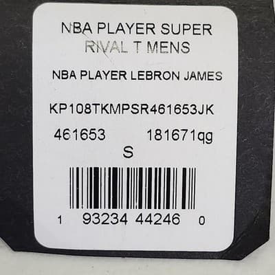 Los Angeles Lakers Men’s S Tshirt Black Short Sleeve Lebron 47Brand NEW - Thumbnail 7