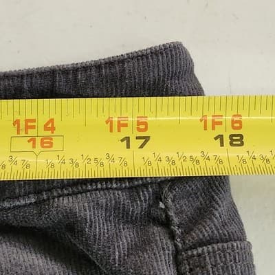 Coldwater Creek Women's 14 Natural Fit Bootcut Corduroy Pants Gray Stretch - Thumbnail 2