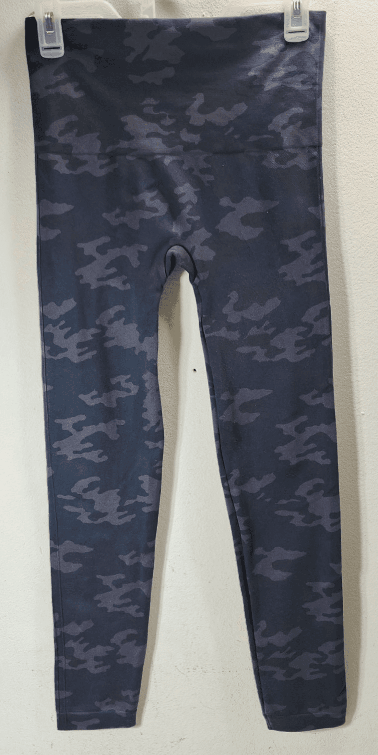Spanx Look at Me Now Seamless Shapewear Leggings Womens Large Black Camo - Thumbnail 4