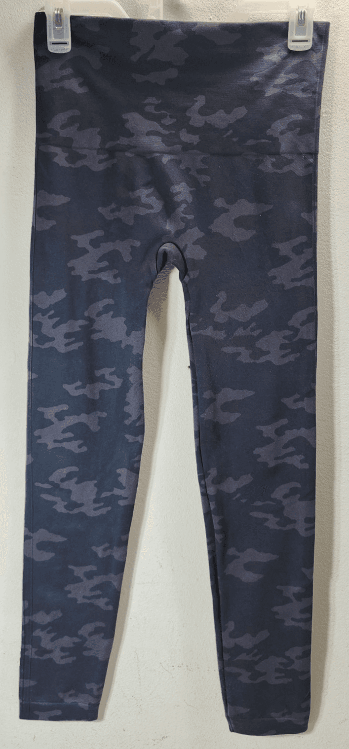 Spanx Look at Me Now Seamless Shapewear Leggings Womens Large Black Camo - Thumbnail 6