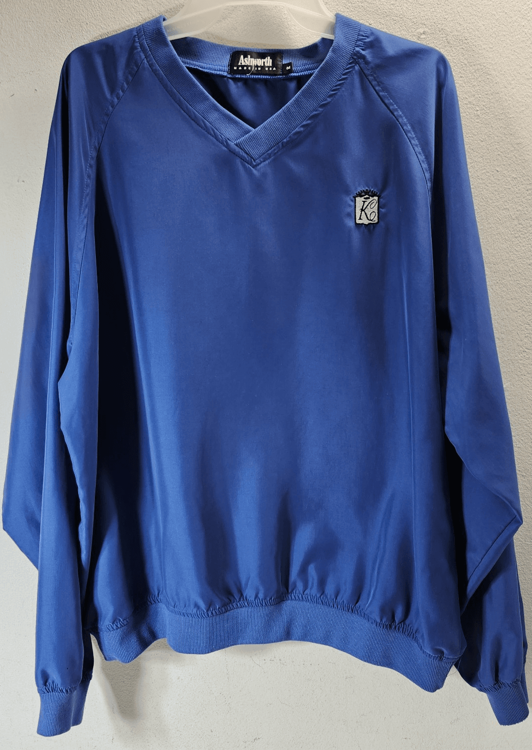 Ashworth Pullover Men’s Size Medium Blue Long Sleeve Made in USA - Thumbnail 5
