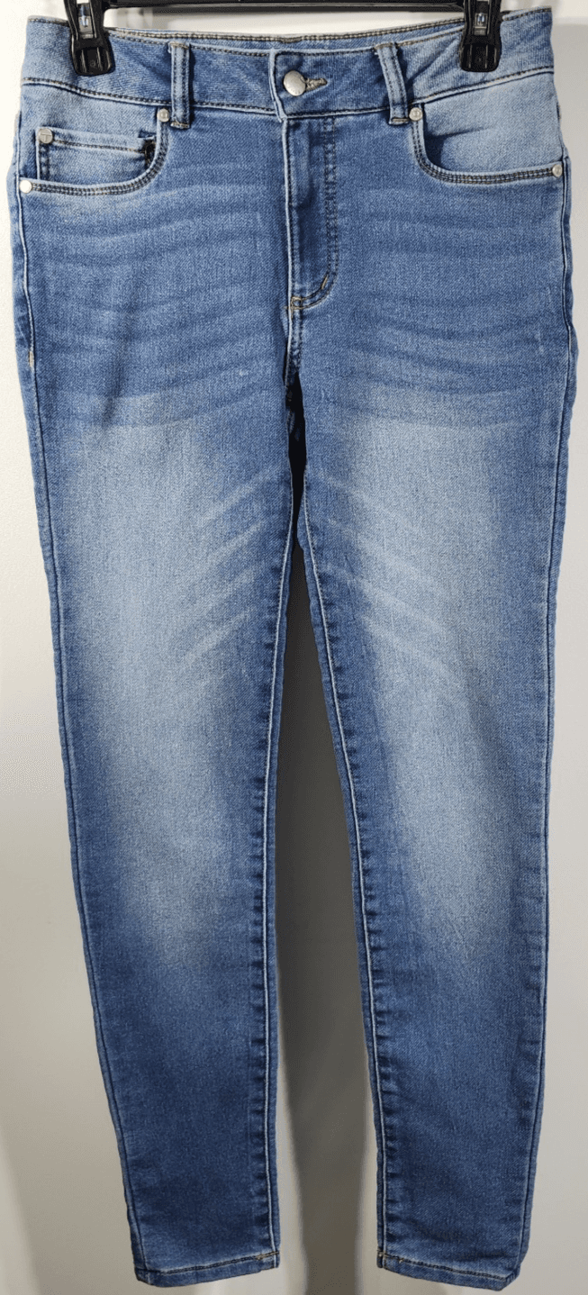 Tahari Kelly Classic Skinny Jeans Women's 4 Mid Rise Blue Stretch Denim - Thumbnail 5