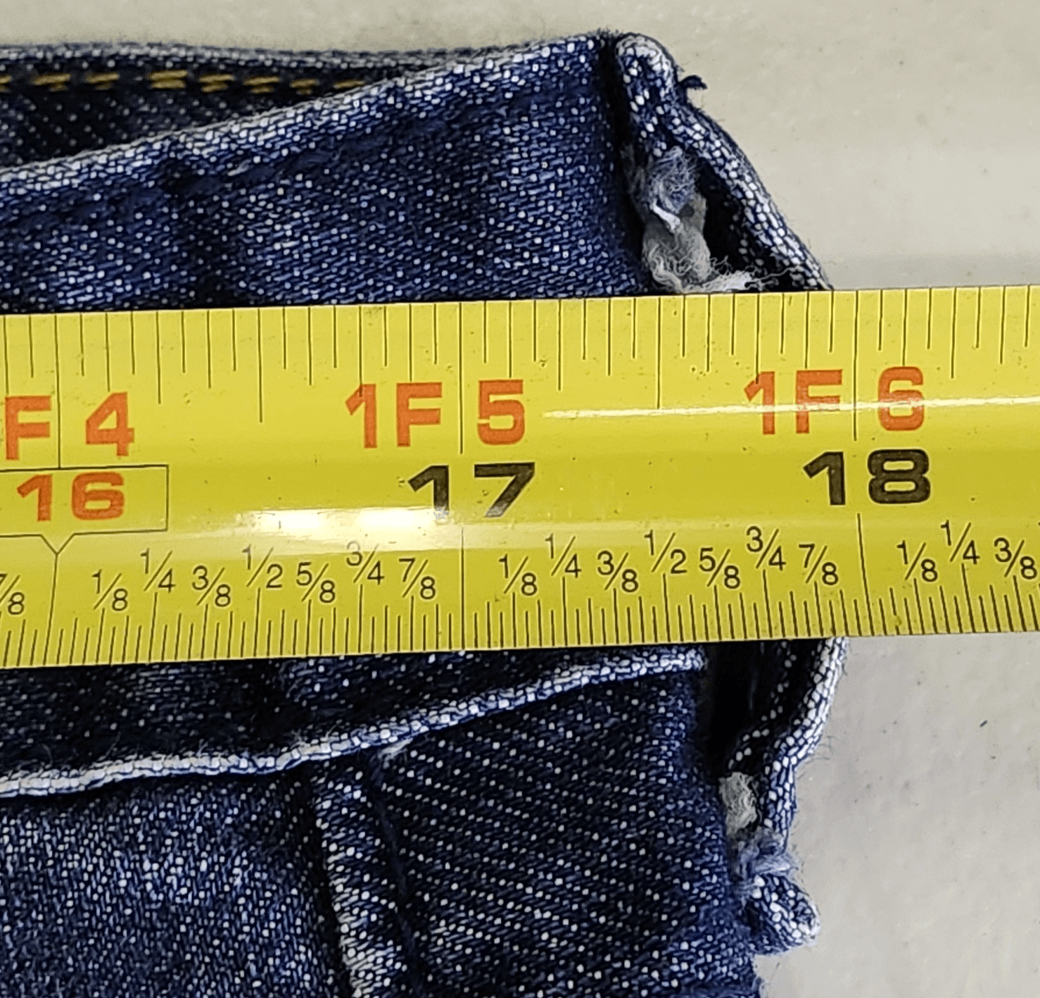 Flying Machine Jeans Men's 34x29 Blue Denim Stretch Faded Straight Leg - Thumbnail 2