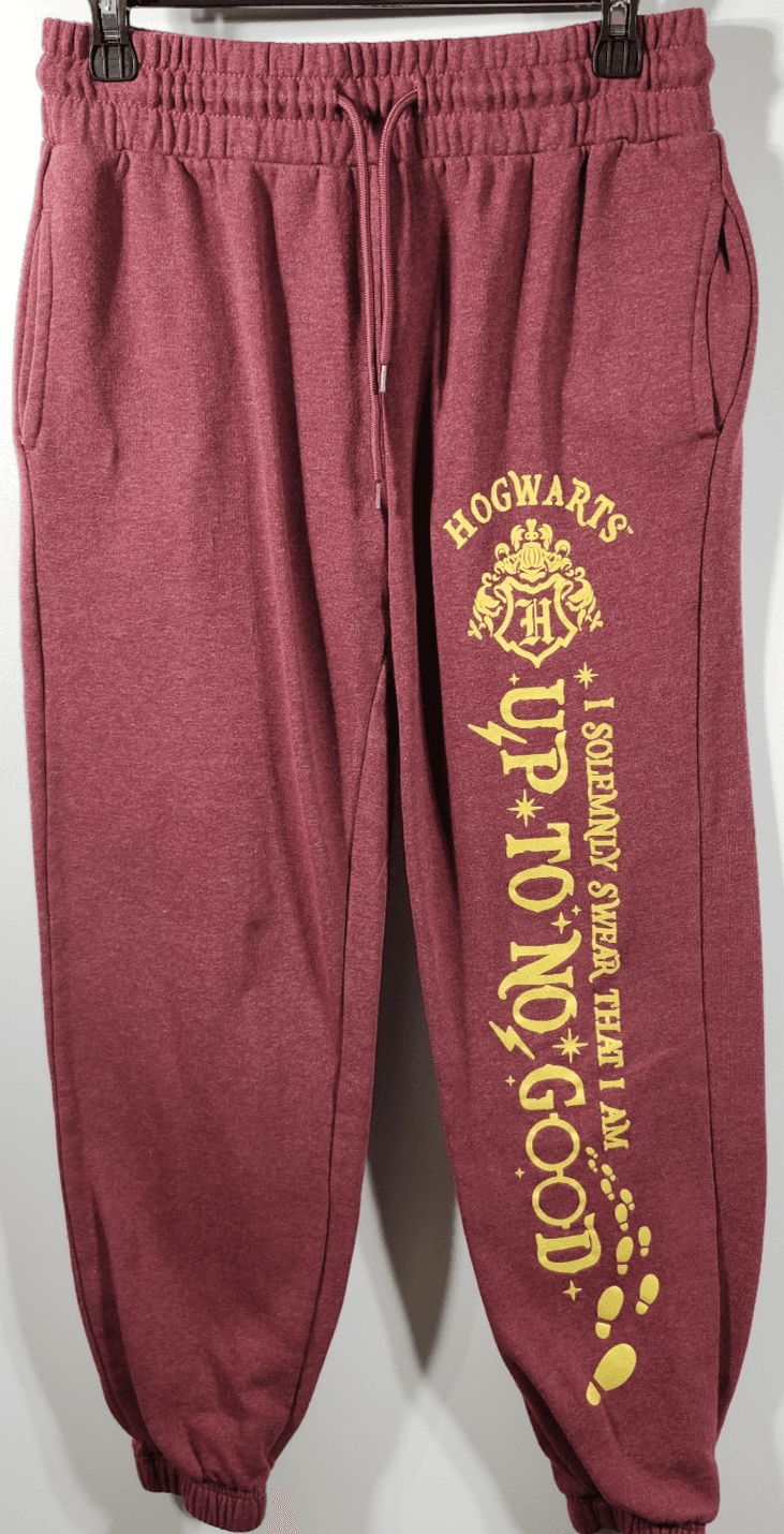 Women's M Hogwarts Harry Potter Solemnly Swear I Am Up to No Good Sweatpants - Thumbnail 5