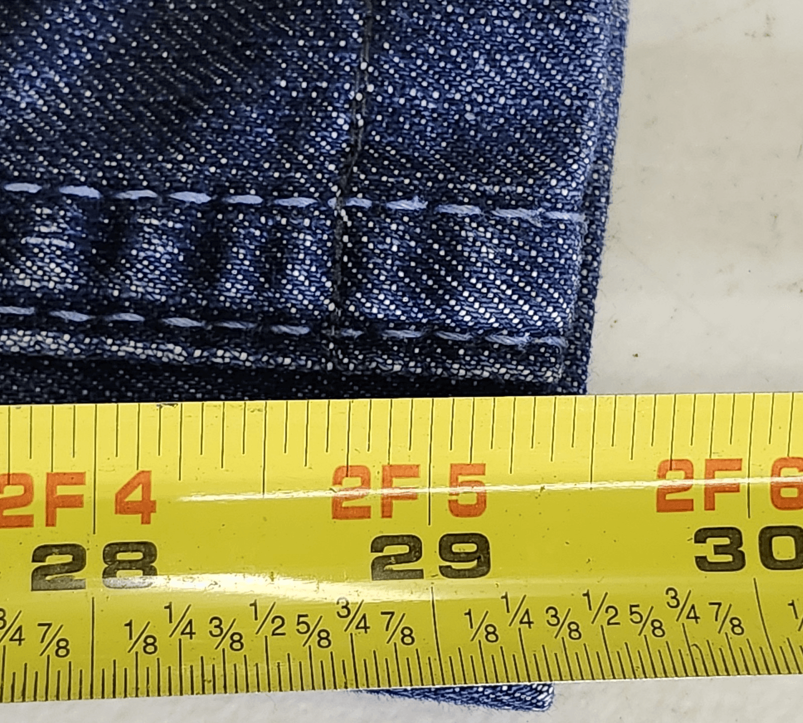 Flying Machine Jeans Men's 34x29 Blue Denim Stretch Faded Straight Leg - Thumbnail 3