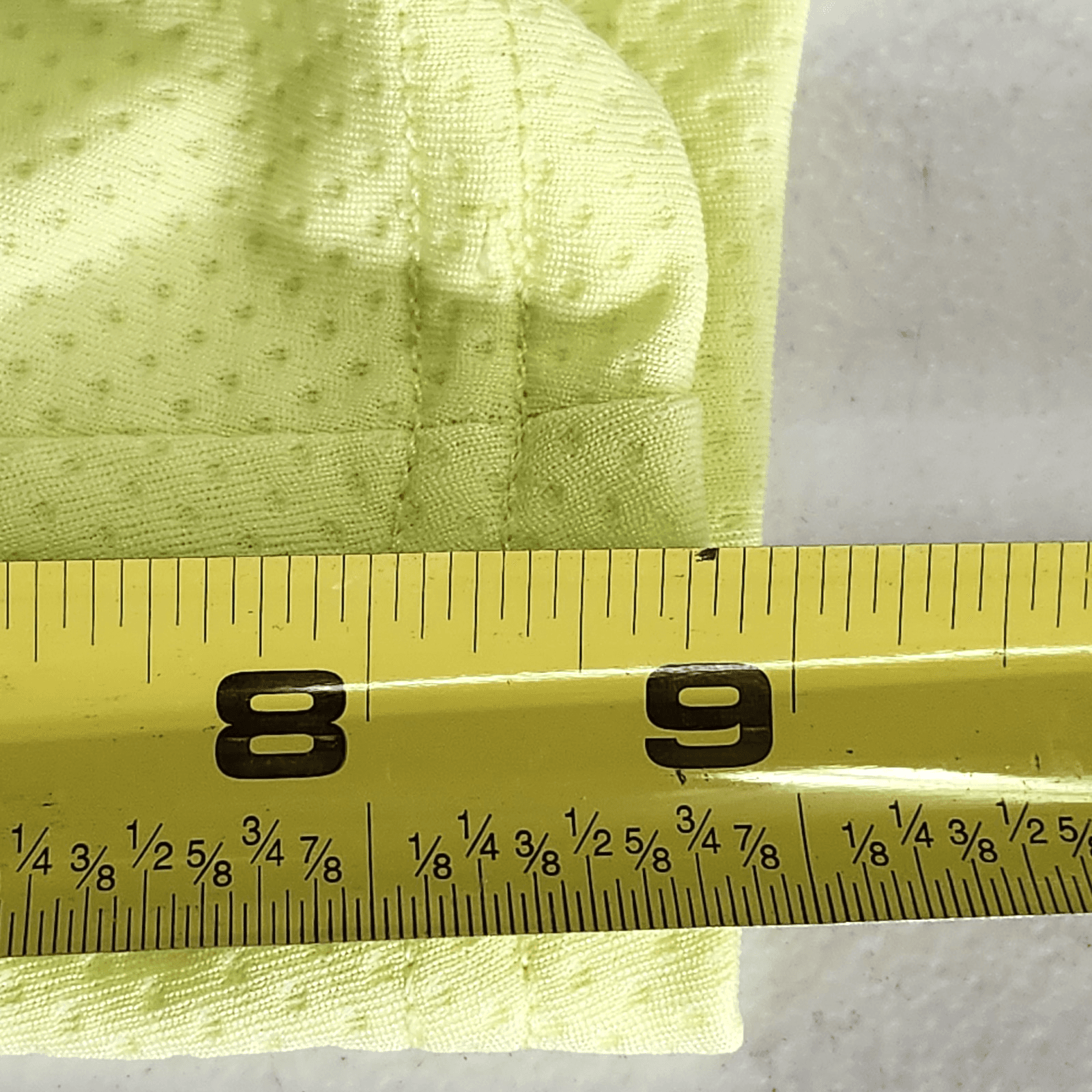 Athletic Works Men's S Shorts Yellow Elastic Waist Stretch 9" Inseam w/ Pockets - Thumbnail 3