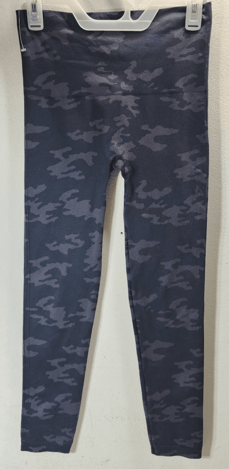Spanx Look at Me Now Seamless Shapewear Leggings Womens Large Black Camo - Thumbnail 5