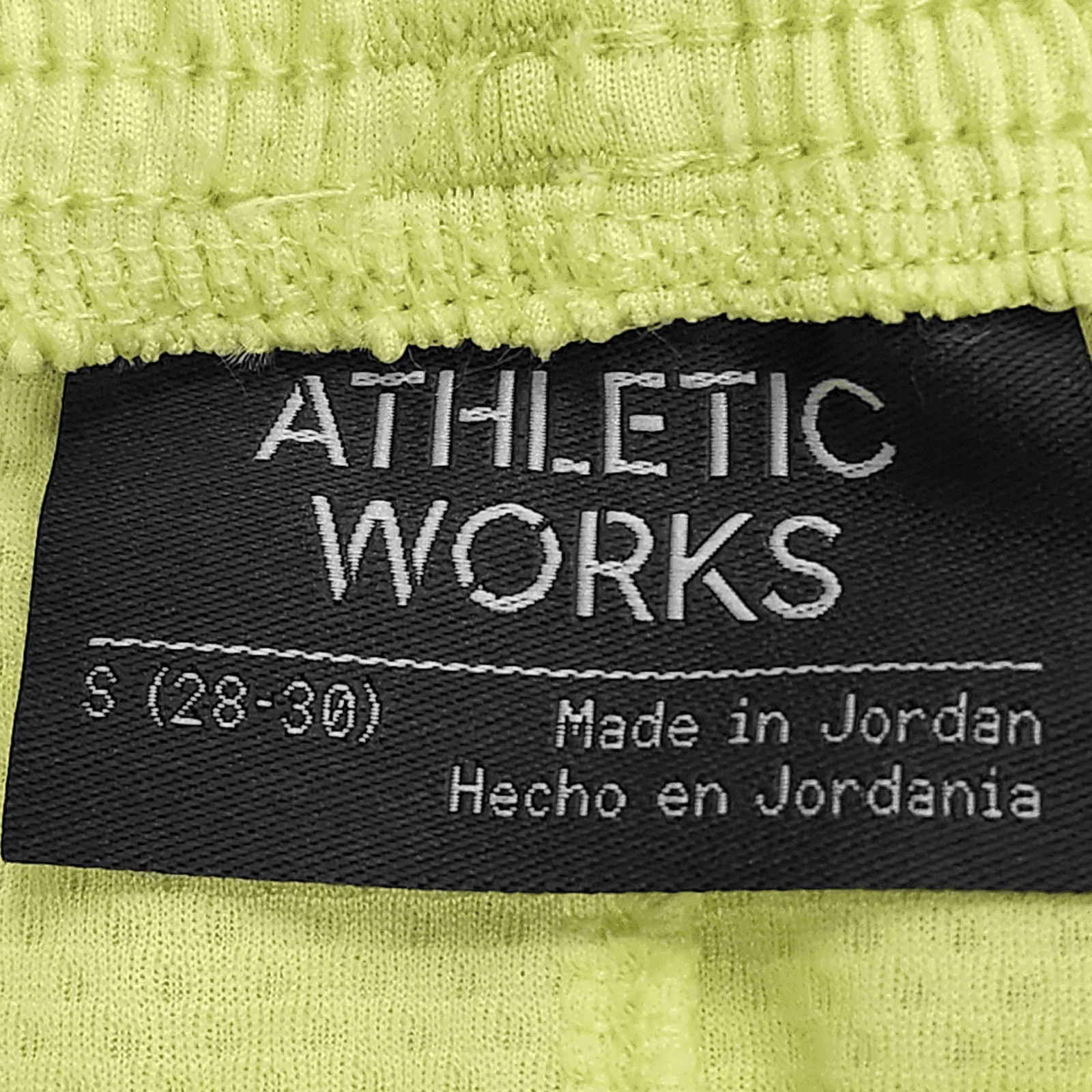 Athletic Works Men's S Shorts Yellow Elastic Waist Stretch 9" Inseam w/ Pockets - Thumbnail 8