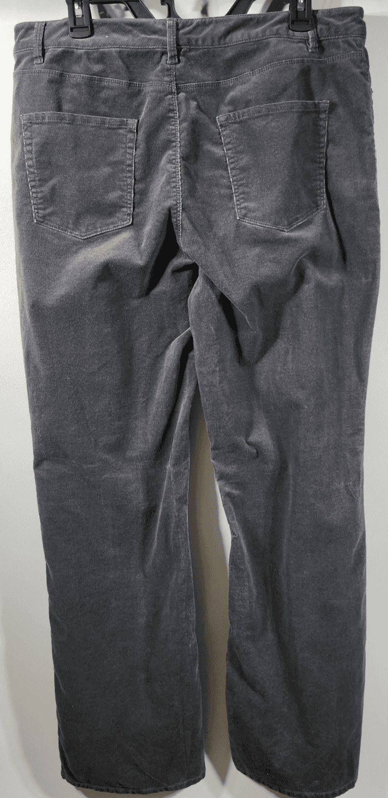 Coldwater Creek Women's 14 Natural Fit Bootcut Corduroy Pants Gray Stretch - Thumbnail 6