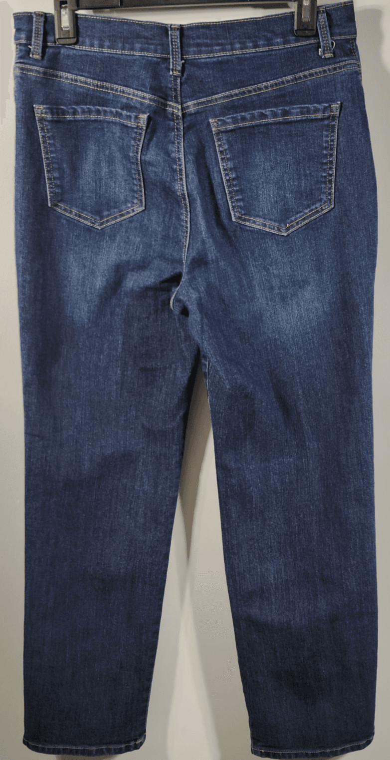 Gloria Vanderbilt Jeans Women's 10S Short Blue Denim Amanda Dark Wash Mid Rise - Thumbnail 6
