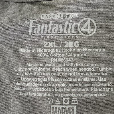 Fantastic Four Men's 2XL Tshirt Gray Graphic Short Sleeve Cotton NEW - Thumbnail 8