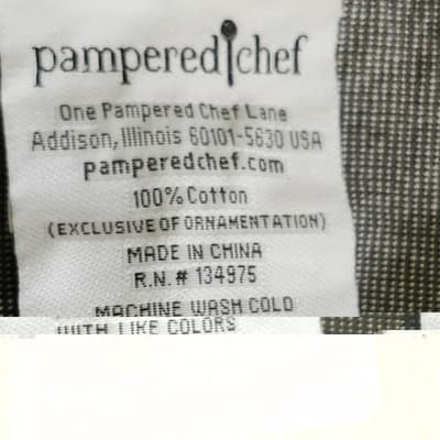 Pampered Chef Apron Cooking Kitchen Grilling Food Prep Clothing W/Pockets - Thumbnail 5