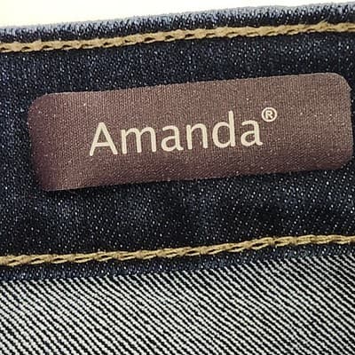 Gloria Vanderbilt Jeans Women's 10S Short Blue Denim Amanda Dark Wash Mid Rise - Thumbnail 8
