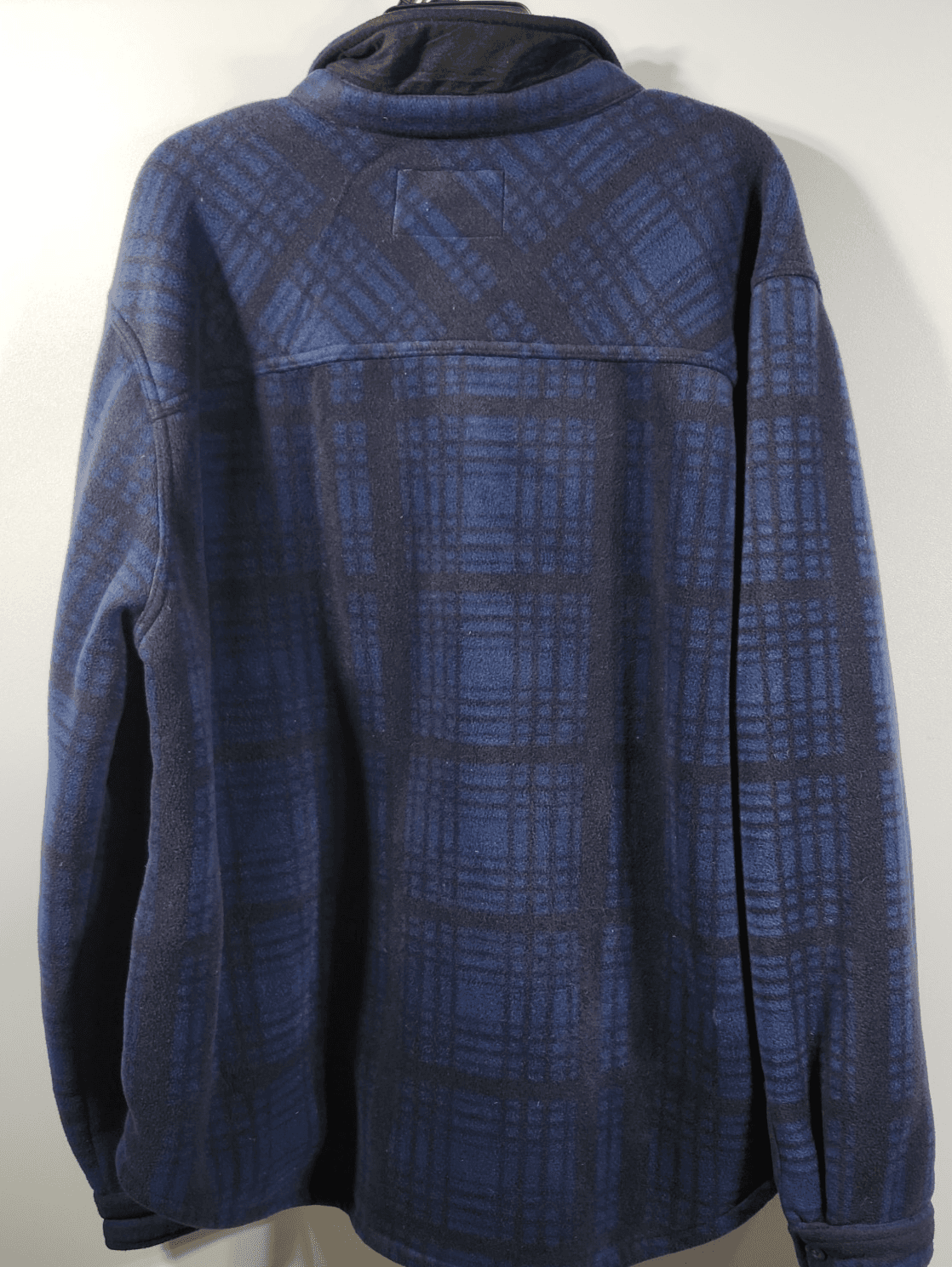 Weatherproof Men's XXL Fleece Lined Blue Black Plaid Work Quilted Shirt Jacket - Thumbnail 4