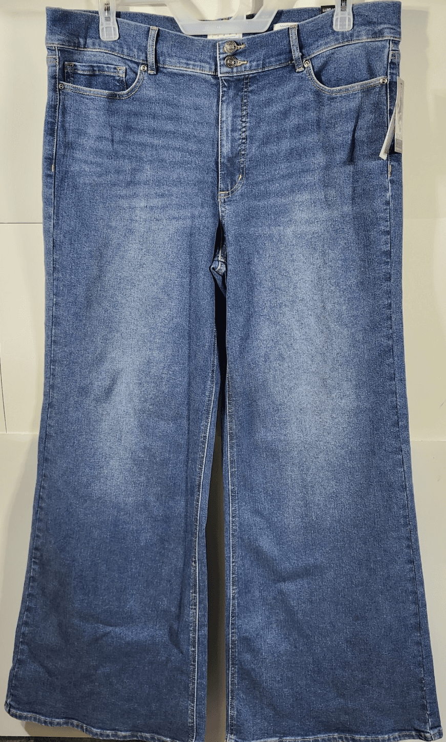 Sofia Vergara Women's 18 Jeans Margot High Rise Wide Leg Med-Wash NEW - Thumbnail 5