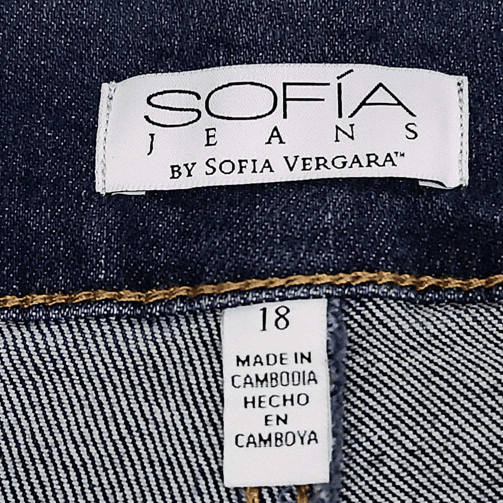 Sofia Vergara Women's 18 Jeans Margot High Rise Wide Leg Med-Wash NEW - Thumbnail 7