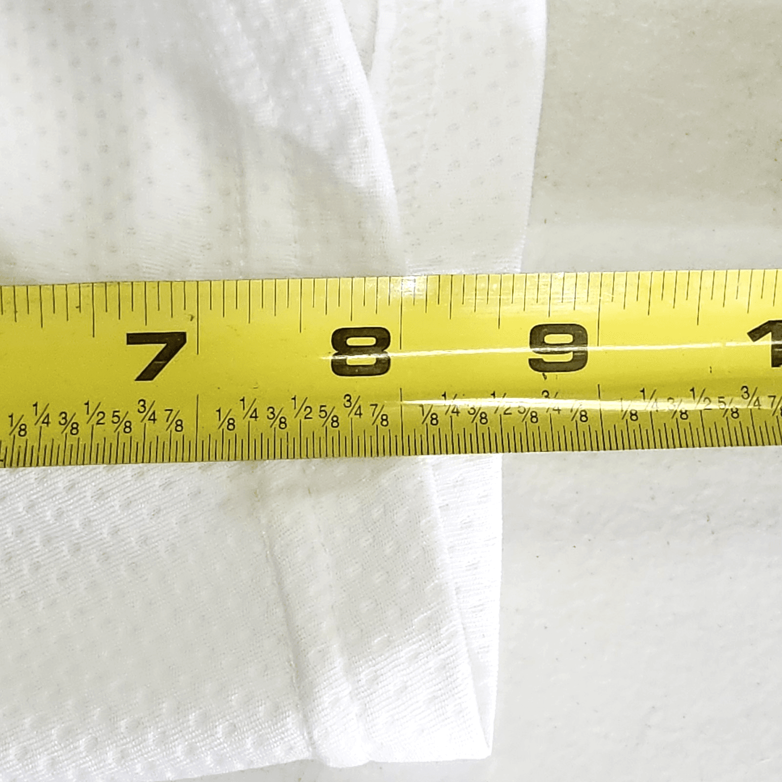Athletic Works Men's 2XL Shorts White Elastic Waist Stretch 9" Inseam w/ Pockets - Thumbnail 3