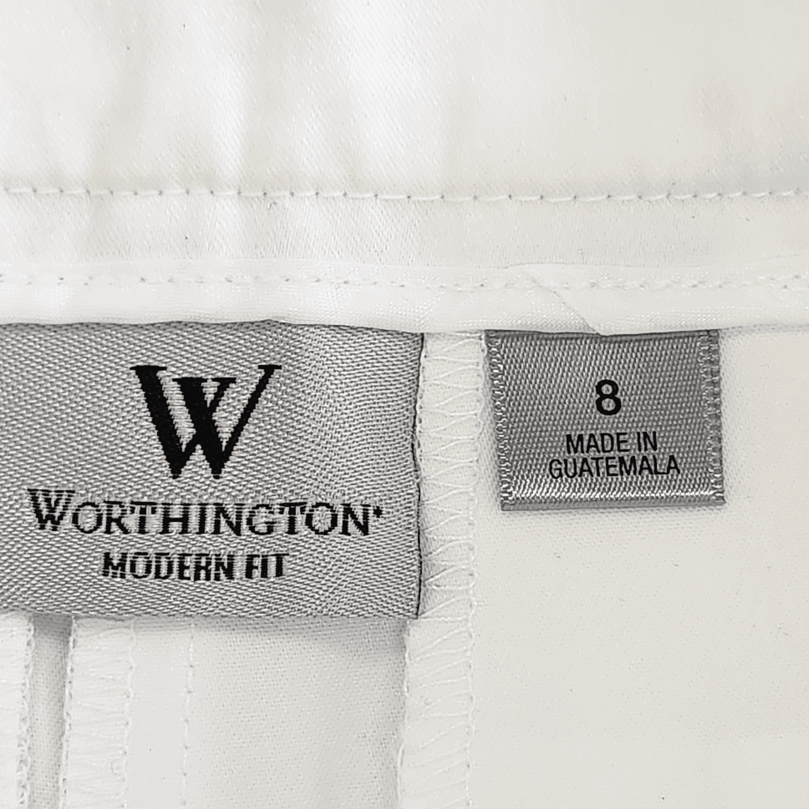 Worthington Modern Fit Women's Chino Shorts Size 8 White NEW - Thumbnail 7