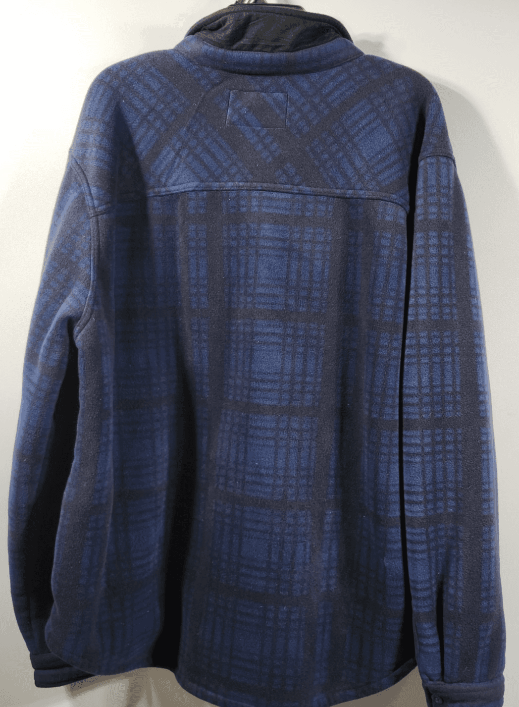 Weatherproof Men's XXL Fleece Lined Blue Black Plaid Work Quilted Shirt Jacket - Thumbnail 6