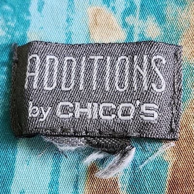 Y2K Abstract Women's Brown Vest Blue Tortoise Prairie Core Additions By Chico's - Thumbnail 7