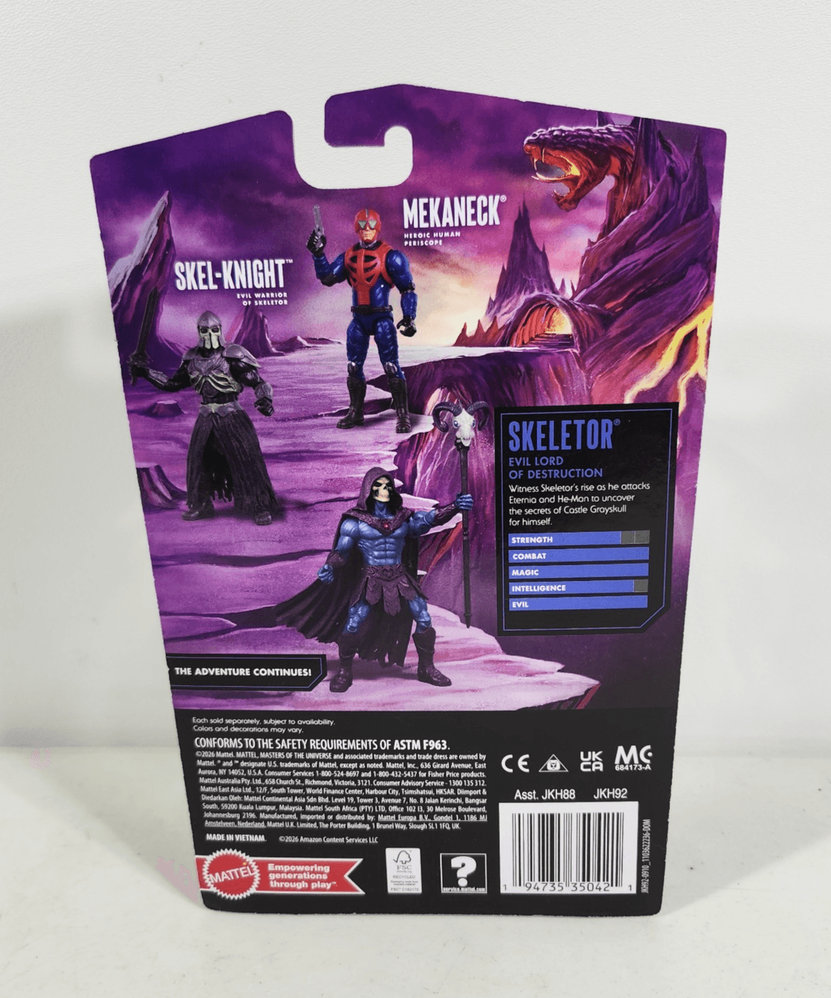 MOTU 2026 Masters of The Universe Core Movie Skeletor 5.5" Action Figure Toy NEW - Thumbnail 3